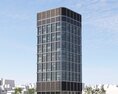 High-Rise Modern Office Building 3d model