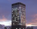 High-Rise Modern Office Building 3d model