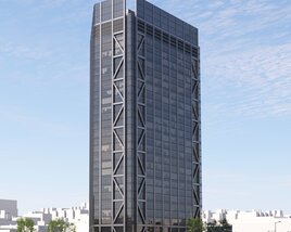 Modern City Skyscraper Architecture 3D модель