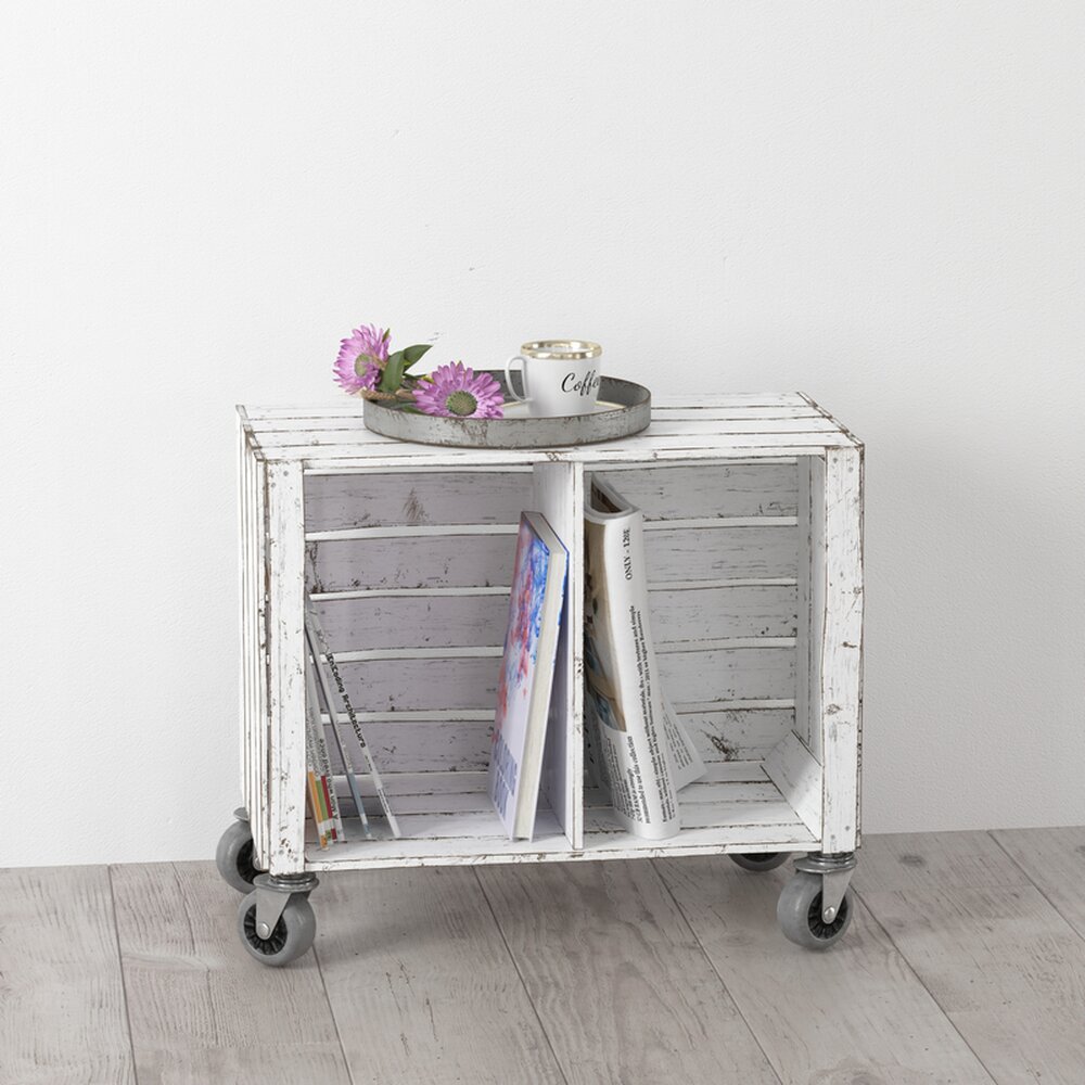 Rustic Mobile Storage Cart 3D-Modell