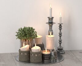 Candle Arrangement Display Modèle 3D