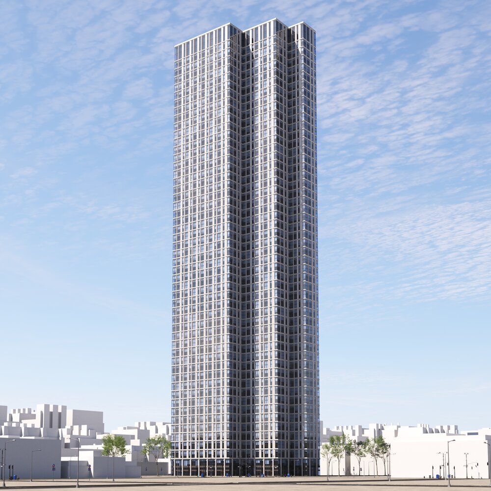 Modern City Skyscraper 3D model