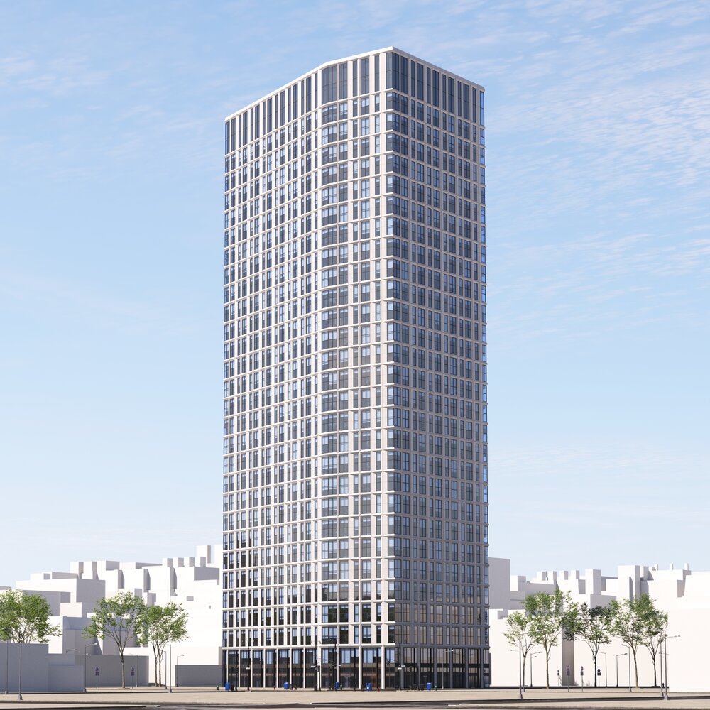 Modern Urban Skyscraper Modello 3D