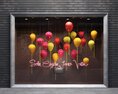Festive Balloon Theme Storefront Modèle 3d