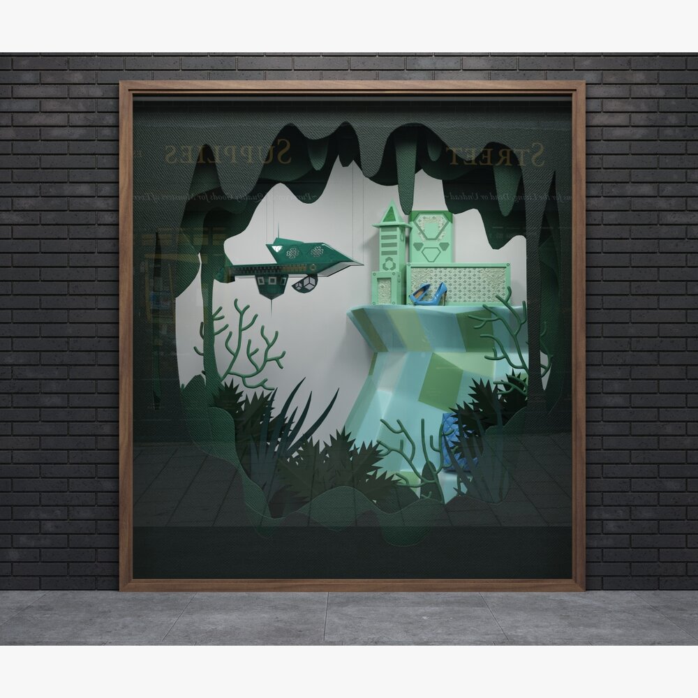 Underwater Theme Storefront 3D 모델 