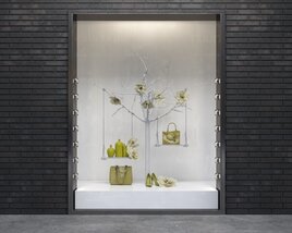 Spring Theme Fashion Store Display 3D model