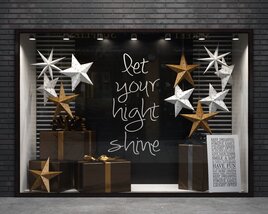 Shop Showcase with Gifts 3D 모델 