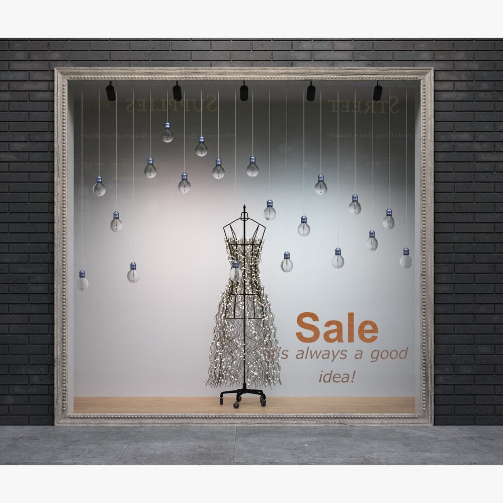 Designer Dress Theme Storefront 3D model