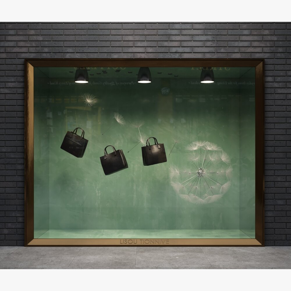 Levitating Handbags Theme Storefront Modèle 3D