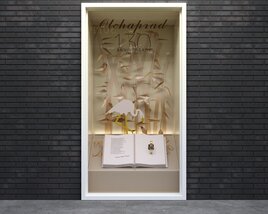 Golden Fragrance Theme Storefront Modelo 3d