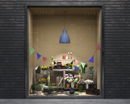 Cozy Boutique Window Display 3D-Modell