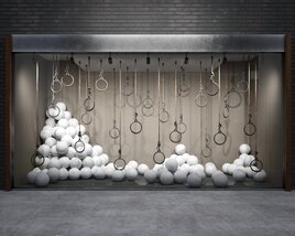 Rings and Spheres Theme Storefront Modelo 3d