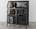 Industrial-Style Metal Cabinet Modello 3D