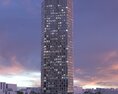 Urban Modern High-Rise Building 3d model