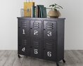 Industrial-Style Metal Cabinet 02 3D 모델 