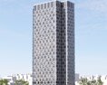 City Modern High-Rise Building 3d model