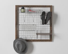 3D model of Wall-Mounted Storage Organizer