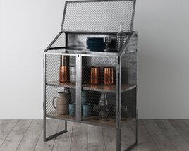 Industrial Mesh Cabinet 3Dモデル