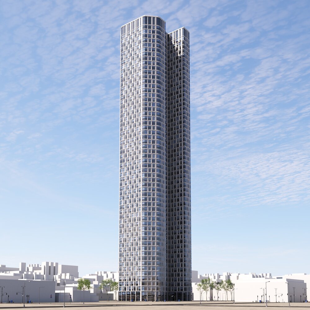 Modern Skyscraper Building 02 3D model