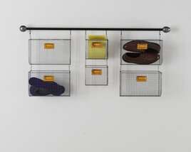 Wall-Mounted Storage Baskets Modelo 3d