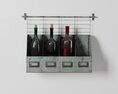 Wall-Mounted Industrial Wine Rack 3Dモデル