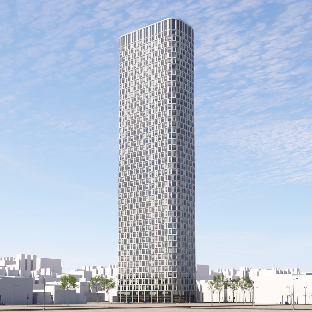 Modern Skyscraper Design 3D-Modell
