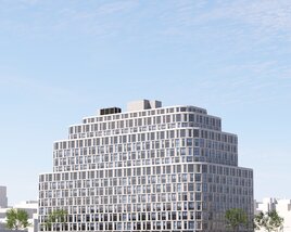 Modern Office Tower Modello 3D
