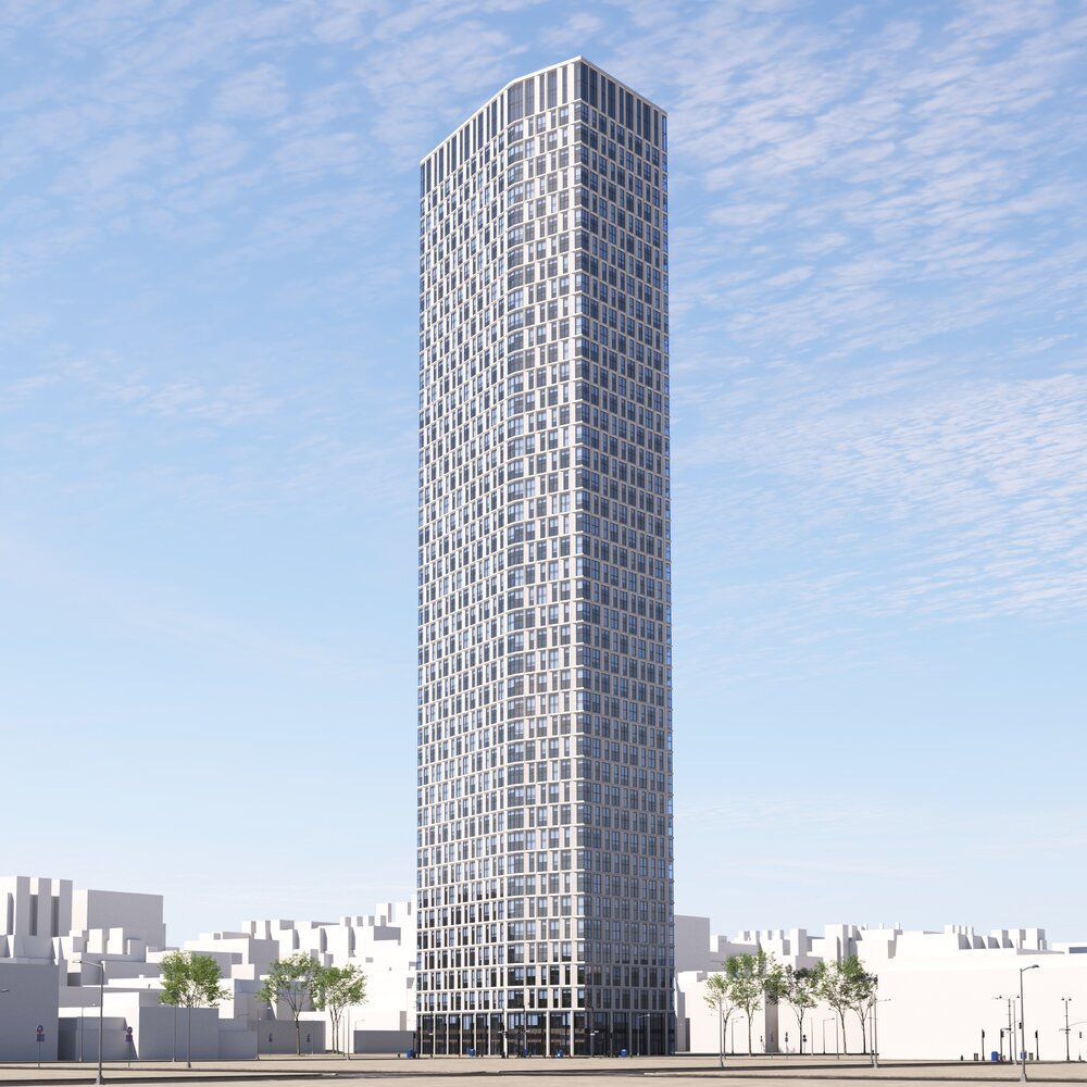 Modern Skyscraper Architecture 3D модель