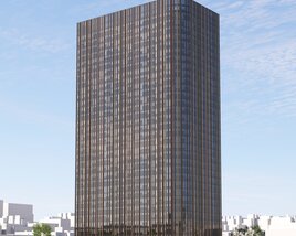 Modern Skyscraper Facade Modello 3D