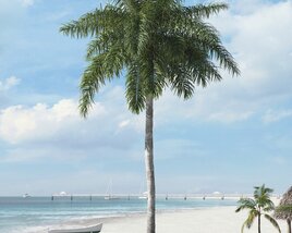 Tropical Palm Tree 15 3D 모델 