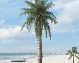 Tropical Palm for Beach Modèle 3D