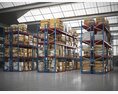 Warehouse Shelving System 3Dモデル