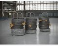 Stacked Industrial Tires 3D 모델 