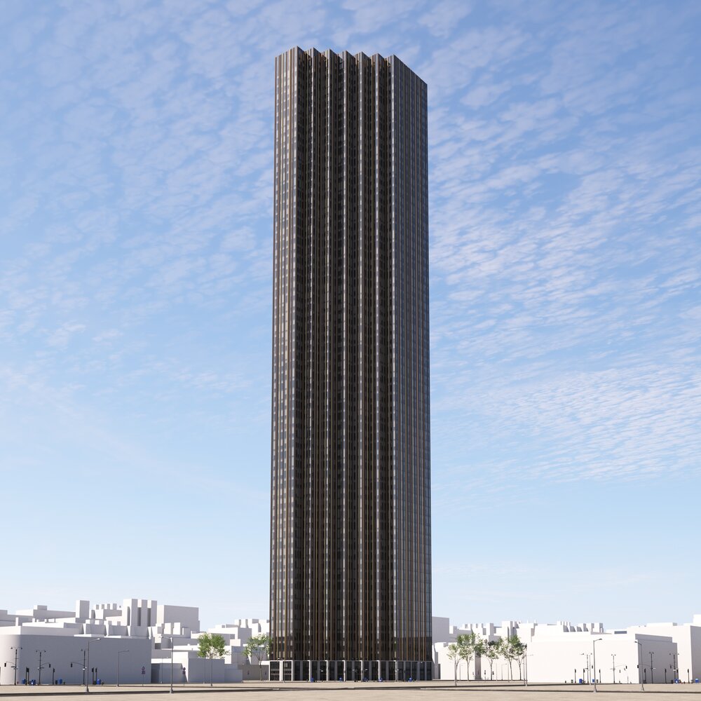 City Modern Skyscraper 02 Modello 3D