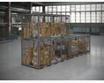 Industrial Storage Cages 3d model