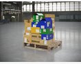Stacked Warehouse Boxes 3D модель