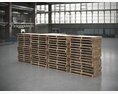 Stacked Wooden Pallets Modelo 3d