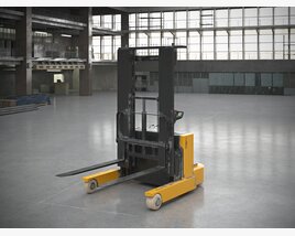 Industrial Forklift Modello 3D