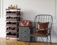 Industrial-Style Shelving Unit 02 3D 모델 