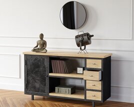 Modern Sideboard Cabinet Modelo 3D