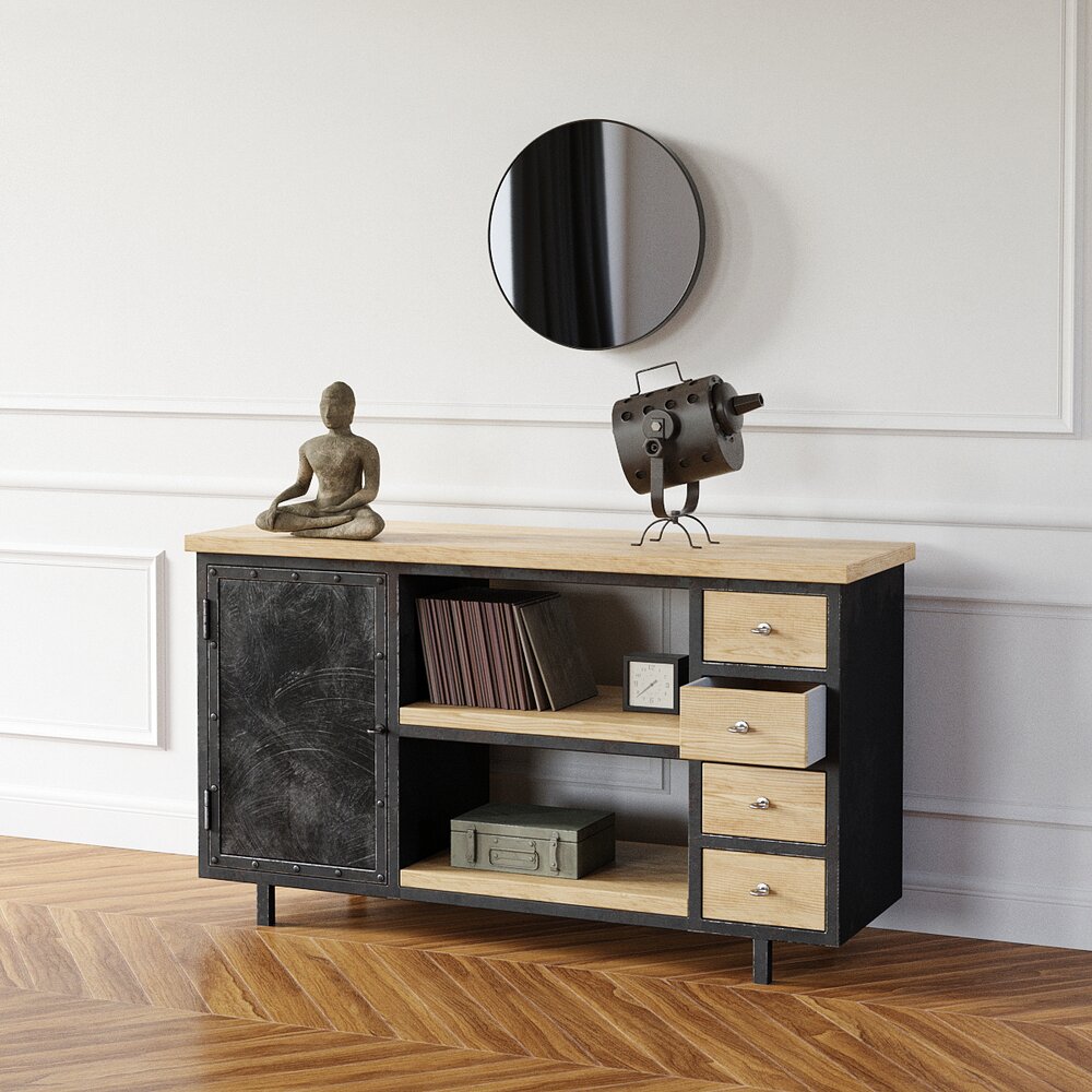 Modern Sideboard Cabinet Modelo 3d