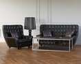 Elegant Living Room Furniture Set 02 3D 모델 