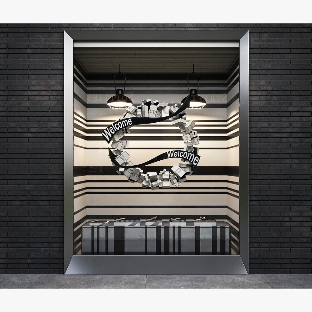 New Shop Open Storefront Modèle 3D