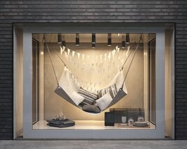 Cozy Reading Nook Hammock Theme Storefront 3D-Modell