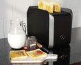 Modern Toaster with Bread Slices 02 Modello 3D