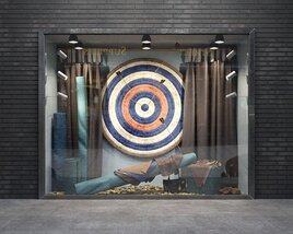 Urban Archery Range Theme Storefront Modelo 3d