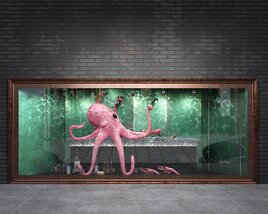 Octopus Theme Storefront 3Dモデル
