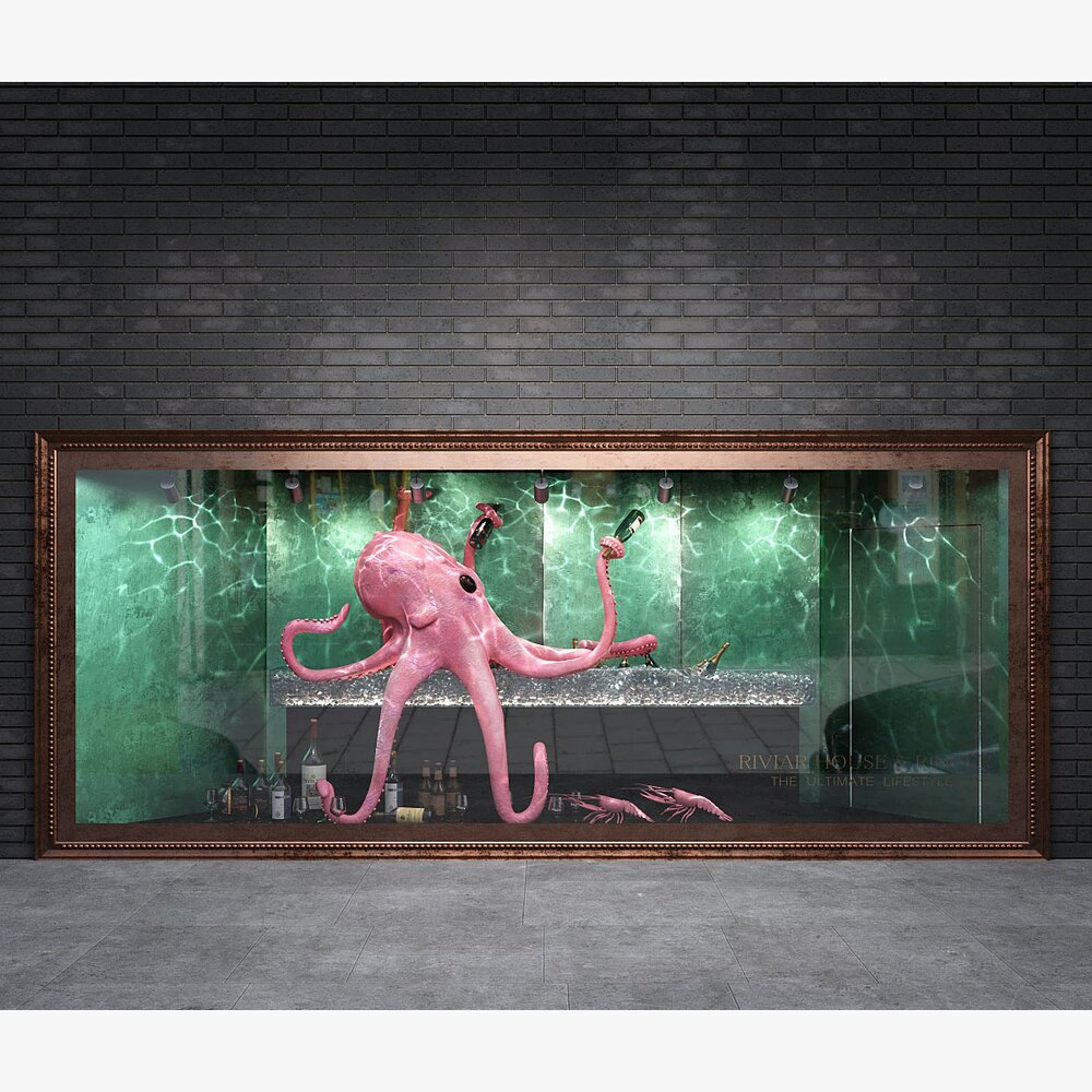 Octopus Theme Storefront 3Dモデル