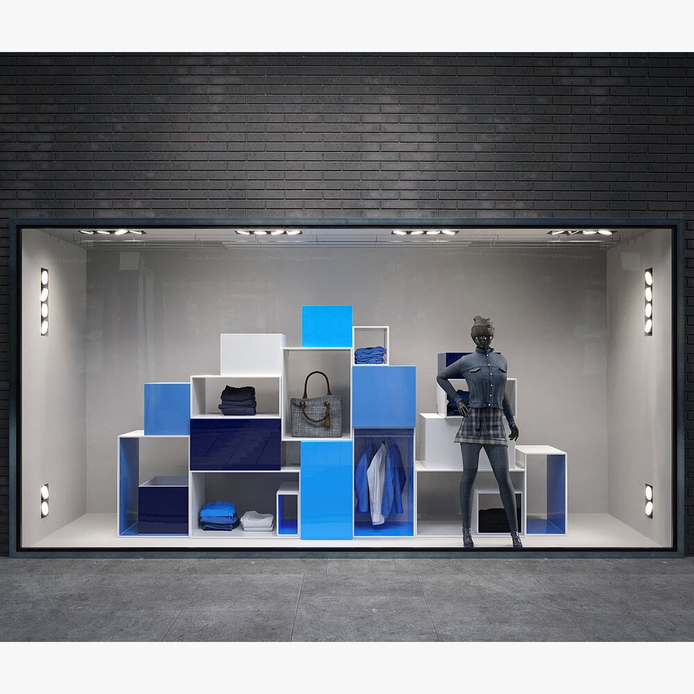 Modern Storefront Display Modèle 3D