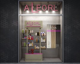 Boutique Beauty Products Display 3D model